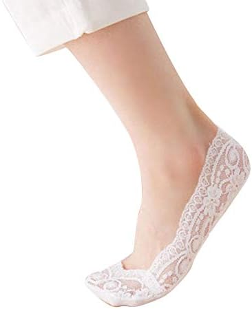 Zefotim ✿ modni gležanj čarapa ženska pamučna mješavina čipka antiskid nevidljive čarape za nožne čarape
