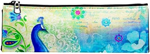 Tbouobt Torba za šminku Travel Cosmetic torba torbica torbica sa patentnim zatvaračem, akvarel paun cvjetni