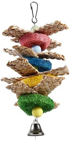 Zetiling igračke za žvakanje ptica, ručno izrađena ručnik gurdačka igračka dizajnirana za ptice za kućne
