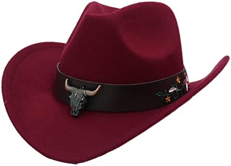 Faringoto Western kaubojski šešir Etnički stil TOP šešir krava cvjetni pojas