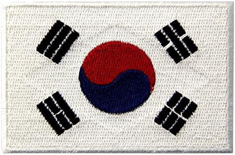 Zastava Južne Koreje izvezeni korejski nacionalni amblem željezo na šivanju na flasteru