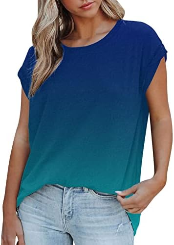 Xiloccer dame majica Žene Ležerne prilike kratkih rukava s natkrivenim majicom na otvorenom Soft Basic Tunic