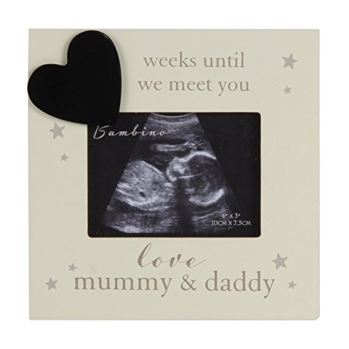 Oaktree pokloni Baby Countdown Scan Photo Frame za Mummy & amp; tata 4 x 3