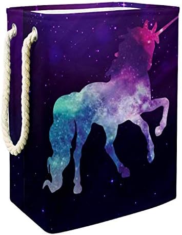 DEYYA Unicorn Galaxy Starry Sky korpe za veš košare visoka čvrsta sklopiva za odraslu decu Tinejdžeri dečaci
