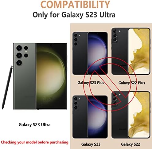 Hianjoo [2+2 pakovanja] štitnici za ekran kompatibilni sa Samsung Galaxy S23 Ultra, 2 kom TPU zaštitom ekrana
