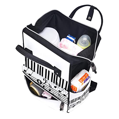 Glazbene piano pelene tote torbe mammmy ruksak veliki kapacitet pelena torba za staračku torbu za brigu o bebi