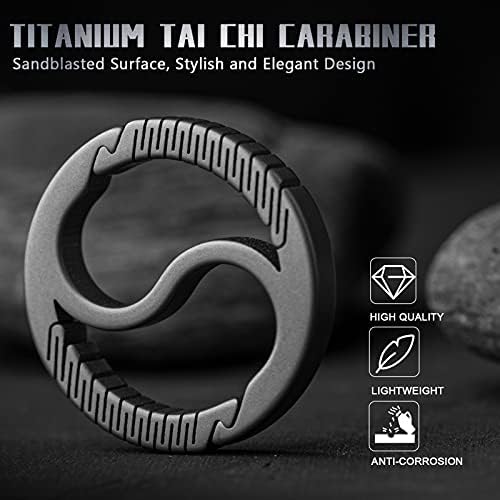 Tisurski titanijum okrugli karabin Clip + tisur s karabin Clip