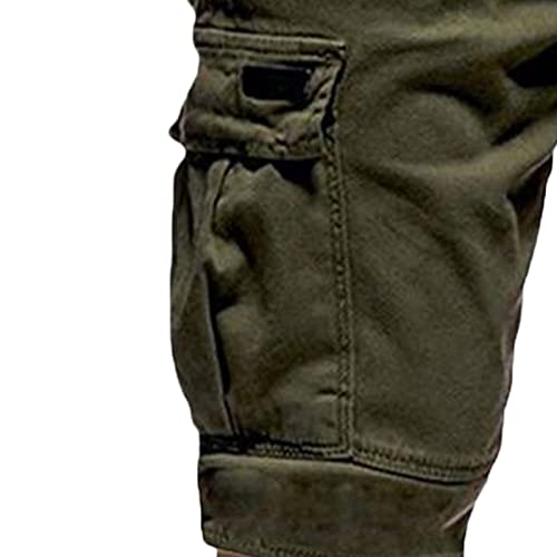Muški elastični struk teretni šorc Casual Relaxed Fit Multi džepovi kratki lagani vanjski vojni kratke hlače