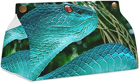 Plavi držač za držač tkiva zmija pravokutni organizator salveta za kontratop stol
