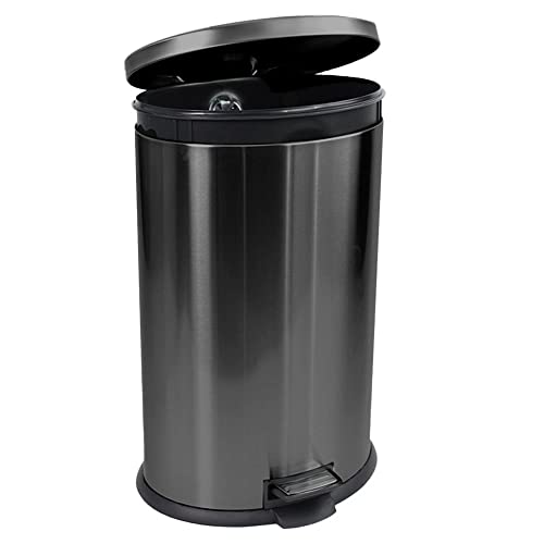 RGGI 10,5 galona kanta za smeće od nehrđajućeg čelika ovalna kuhinja Korak kante za smeće