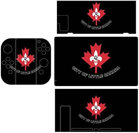 Zastava Little Canada Switch naljepnica prilično uzorak zaštita kože sa punim omotom za Nintendo Switch