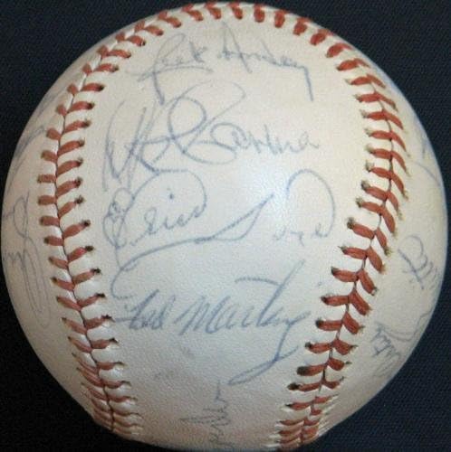 1977. Los Angeles Dodgers Tim prvaka nacionalne lige potpisao je bejzbol PSA DNK - autogramirani bejzbol