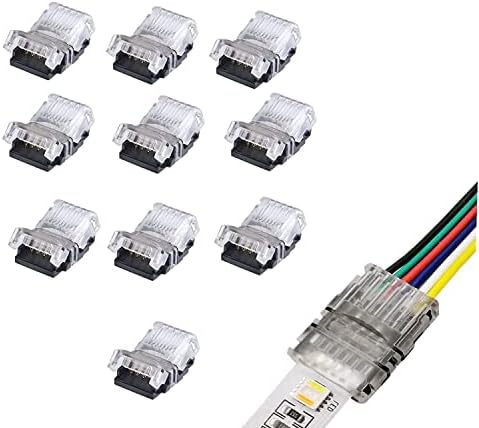 Enqimaoyi 10 komada 6-pin RGBWW LED traka LED traka za žicu ili povezivanje pomoću terminala bez vodootporne