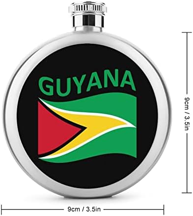 Flag of Gvajana Hip tikvice za alkohol od nehrđajućeg čelika tikvica za višekratnu upotrebu tikvica za muškarce