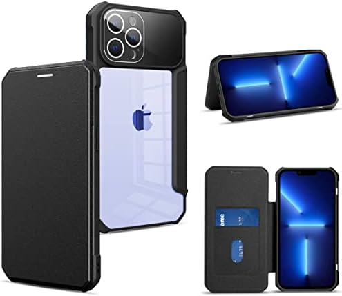 Omorro kompatibilan sa iPhone 14 Pro Max Case Flip Leather Wallet Case držač za kartice odvojivi magnetni