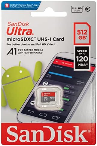 SanDisk 512GB Ultra MicroSDXC memorijska kartica radi sa Motorola Smart Phone Moto G13, Moto G13, Moto G23