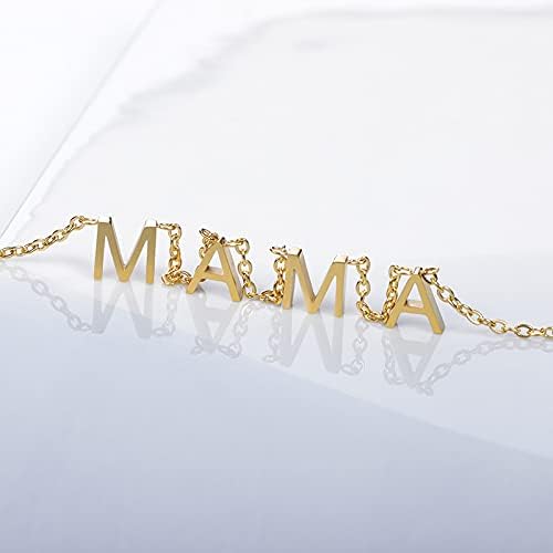 T3store Delicate Letter Mama ogrlice za žensku modu Love Privjesak Nakit najbolja ogrlica za Majčin dan