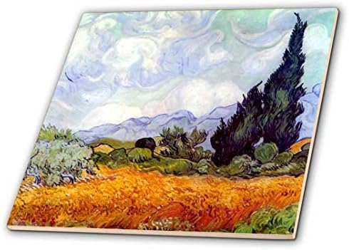 3drose ct_155652_4 pšenično polje sa čempresima Vincenta Van Gogha 1889 pšenično polje drveće kukuruza Fine