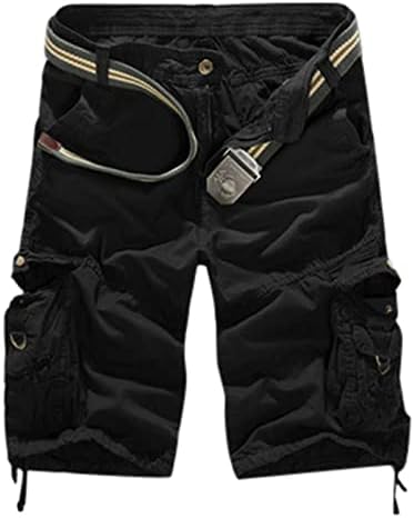 MIASHUI Tie Band Muška Moda Sportski pamuk Multi Pocket Camouflage Casual kratke hlače lanene kratke hlače