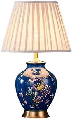 ZHAOLEI romantična plava porculanska keramička stolna lampa za dnevni boravak spavaća soba noćna lampa noćni