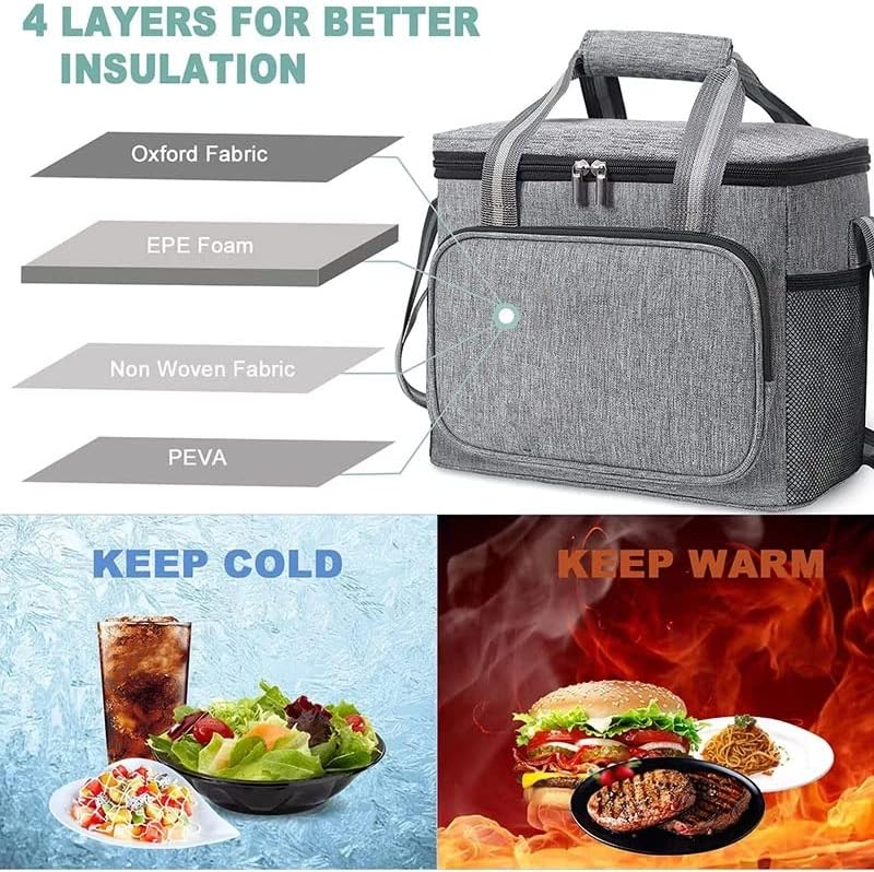 LLLY Thermal Lunch Box Bag Handbag Travel prijenosni hladnjak izolirani piknik