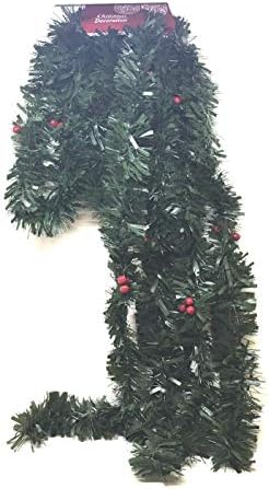 UM24 božićno zeleno drvo vijećnjak sa voćem 9ft 8cm 5ply -2 pakovanje