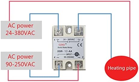 PCGV Solid State Relej SSR 10AA 25AA 40AA AC kontrola AC bijela školjka Jednofazna bez plastične poklopce