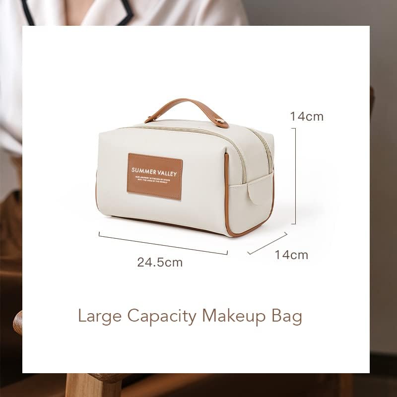 Velika torba za šminku Bolarstore, PU kožna kozmetička torba, veliki kapacitet za šminku za šminkanje, vodootporna