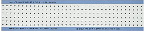 Brady Wm-V-SML-PK Vinilna tkanina koja se može repozicionirati, crno na bijelo, kartica žičanih markera
