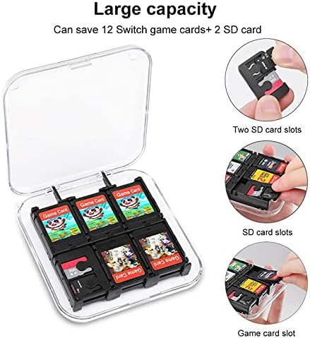 Crno-Bijeli Dices Igra Kartica Storage Case Hard Protective Organizer Box Za Nintendo Switch