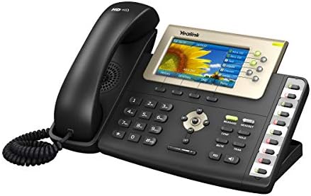 Yealink T38G IP Corded SIP Gigabit Color Telefon sa napajanjem preko Etherneta - crna