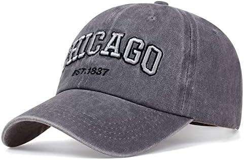 Chicago šešir za muškarce, žene 3D vez vintage grad tata šešira bejzbol kapa