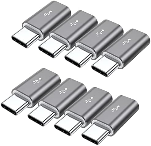 Micro USB do USB C adapter, 8-pakovanje aluminijski USB tipa C Konektorski konektor Kompatibilan sa Samsung