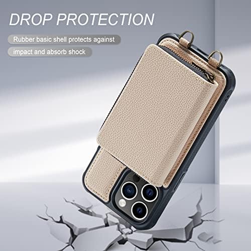 iPhone 14 Pro Max Magsafe Crossbody torbica za novčanik, RFID magnetna bežična torbica za telefon za punjenje