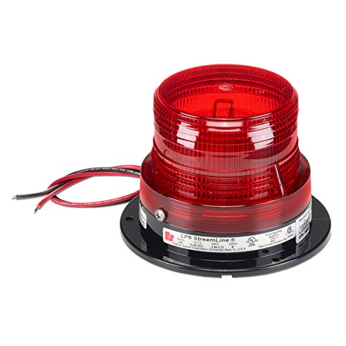 Federalni signal LP6-120R Streamline Low Profile Mini strobo svjetlo, površinski nosač, 120 VAC, crvena