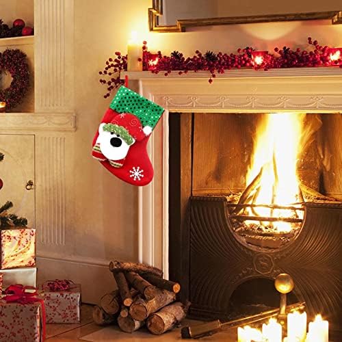 Čarape za slatkiše male božićne božićne torbe Boutique torbe čarape poklon ukras poklon ukras za obrt Drvena