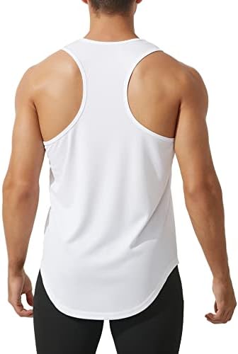 Aixdir muške košulje bez rukava Brzi suhi Y-Back tenk na vrhu mišićne majice u teretani Bodybuilding Atletic