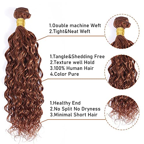 Brown snopovi Curly Wave snopovi ljudske kose boja 30 Kinky Curly snopovi ljudska kosa 24 26 28 inch Brown