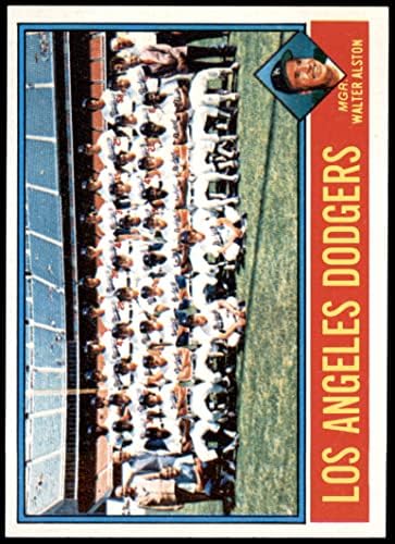 1976 TOPPS 46 DODGERS TEAM Pojačala Walter Alston Los Angeles Dodgers NM Dodgers