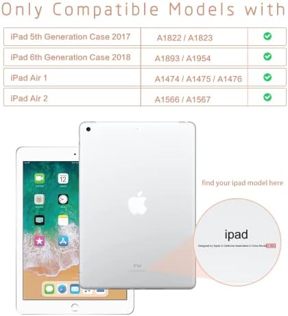 9,7 inčni iPad 6. generacijski slučaj 2018 / iPad 5. generacije 2017, iPad Air 2 / Air 1 futrola, zaštitni