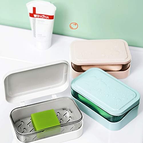 Bar sapun sapun / sapun sa sapunom sa poklopcem, a elegantan i velikodušan plastični spremnik sapuna može