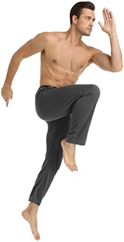 Dr. Cyril muške pamučne Yoga atletske pantalone sa otvorenim donjim Džogerima ravne noge za trčanje Casual