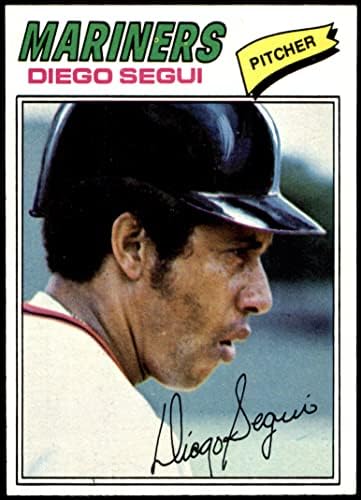 1977. topps 653 Diego Segui Seattle Mariners NM Mariners