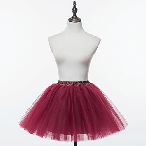 Perfectday ženski mini tutu balet multi-sloj ruffly frilly petricoat suknja