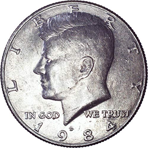 1984 D Kennedy Polu dolar 50C o necrtenom