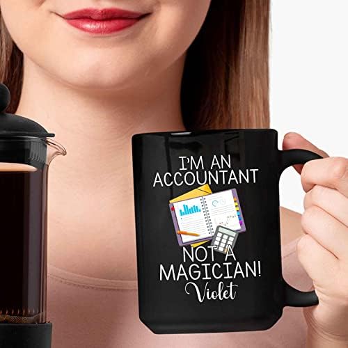 Bixdori personalizovani računovođa šolja za čaj sa imenom, Ja sam računovođa, a ne šolja za mađioničara,
