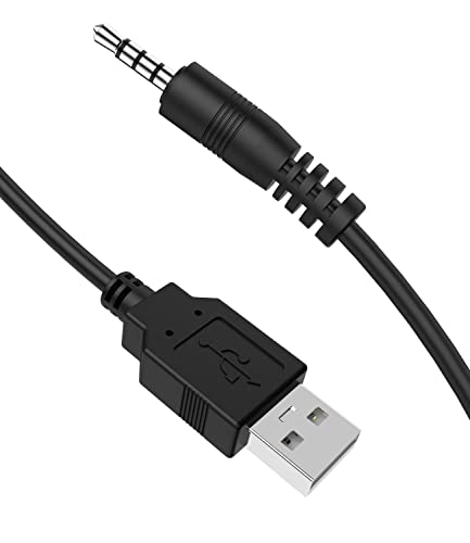 BERLAT 3.5 mm muški Aux Audio priključak na USB 2.0 muški kabl za punjenje Adapter kabl, 2pack Audio auto