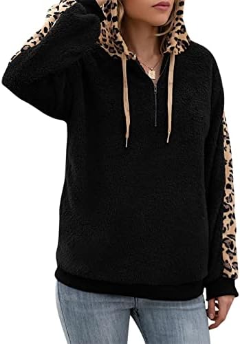 Ženski džemperi proljeće 2023 pulover dugih rukava Leopard Print plišani džemper jaknu pulover džemper jakna