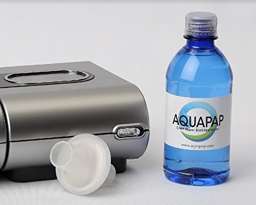 AQUAPAP 16,9 unce 12 pakovanja pare destilovane CPAP vode / 2-3 noći po boci / za upotrebu sa Resmed mašinama