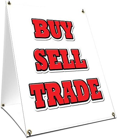 Okvir okvira Kupi Prodaj trgovinski znak s grafikom sa svake strane | Veličina ispisa 24 x 36